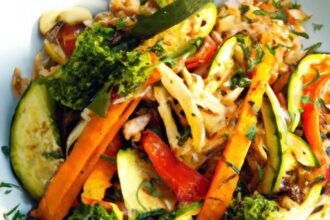 Wholesome Freekeh Salad with Vibrant Roasted Veggies