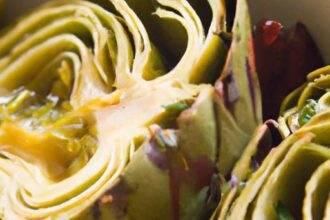 Savor Grilled Artichoke Hearts Drizzled with Zesty Lemon Vinaigrette