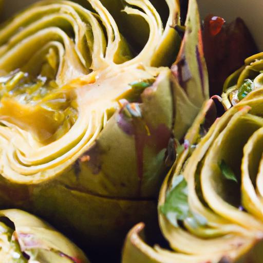 Savor Grilled Artichoke Hearts Drizzled with Zesty Lemon Vinaigrette