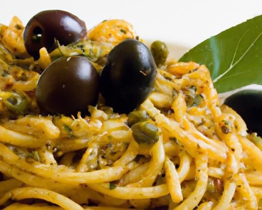 Mediterranean Olive Tapenade: A Zesty Twist on Spaghetti
