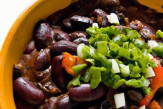 Hearty Vegan Chili with Black Beans: A Flavorful Twist