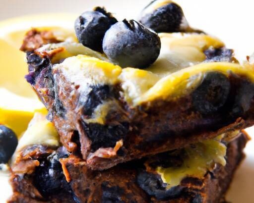 Zesty Lemon Blueberry Brownies: A Tangy Twist on Classic Treats