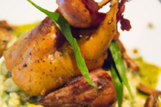 Elevate Dinner: Roasted Quail Paired with Wild Mushroom Risotto