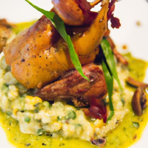 Elevate Dinner: Roasted Quail Paired with Wild Mushroom Risotto