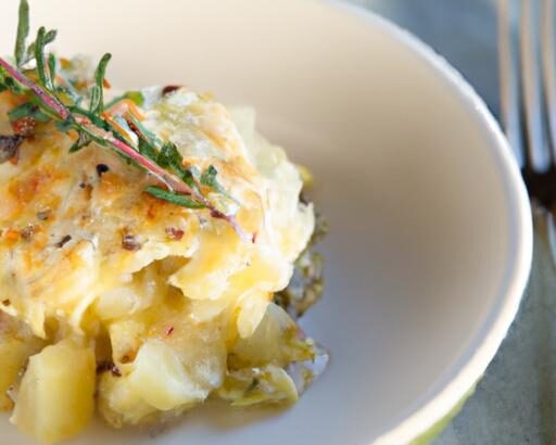 Golden Roasted Turnip Gratin with Fresh Thyme Delight