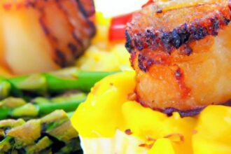 Savor the Flavor: Seared Scallops with Saffron Risotto Delight