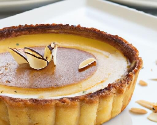 Aromatic Elegance: Crafting Coffee & Cardamom Custard Tart