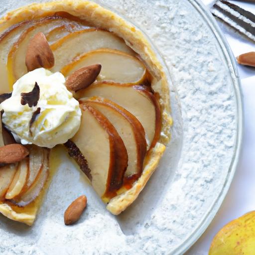 Velvety Almond Cream Tart with Roasted Apple Delight
