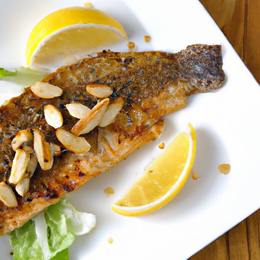 Savor Grilled Trout with Zesty Lemon and crunchy Almonds