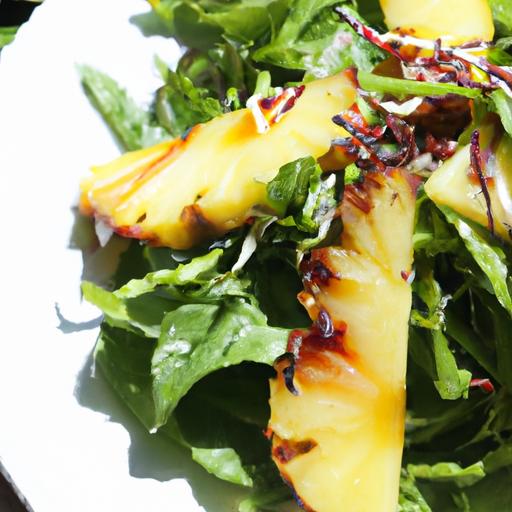 Savor ⁢Summer: Grilled​ Pineapple & Peppery ‌arugula Salad