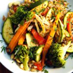 Wholesome Freekeh Salad with Vibrant Roasted Veggies