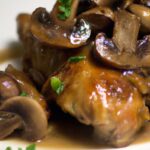 Coq au Vin-Style Chicken: Braised Bliss with Mushrooms