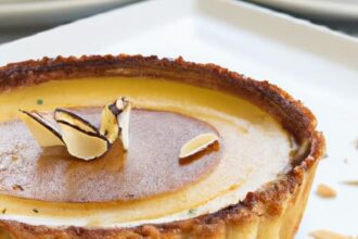 Aromatic Elegance: Crafting Coffee & Cardamom Custard Tart