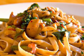 Pad See Ew Spaghetti: A Fusion Feast of Thai-Italian Flavors