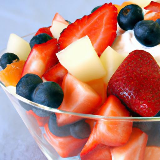 Refreshing Fruit Salad with Creamy Whipped Delight