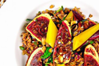 Wholesome Farro & Fig Salad with Zesty Balsamic Vinaigrette