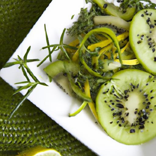 Refreshing Cucumber and Kiwi Salad with Zesty Lime Twist