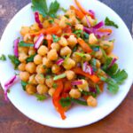 Bright & Zesty: Carrot Chickpea Salad with Parsley Lemon