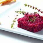 Beet Tartare Elegance: Capers & Dijon Flavor Fusion