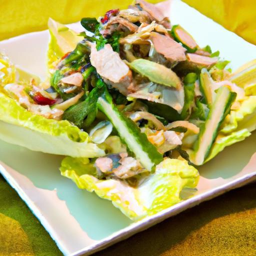 Zesty Thai Larb Gai: Spicy Chicken Salad in Lettuce Cups