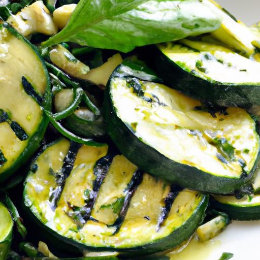 Savor Summer: Grilled Zucchini & Spinach Salad Delight