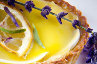 Zesty Lemon & Lavender Tart: A Floral Citrus Delight Unveiled
