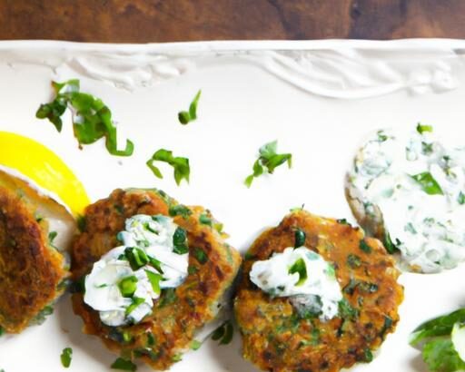Savory Spiced Lamb Patties with Creamy Yogurt-Dill Sauce