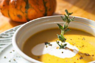 Velvety Roasted Pumpkin Soup with Coconut Curry Bliss