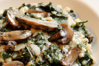 Creamy Mushroom & Spinach Risotto: A Flavorful Delight