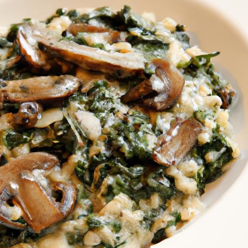 Creamy Mushroom & Spinach Risotto: A Flavorful Delight