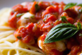 Fusion Feast: Rice Noodles Meet Classic Italian Marinara