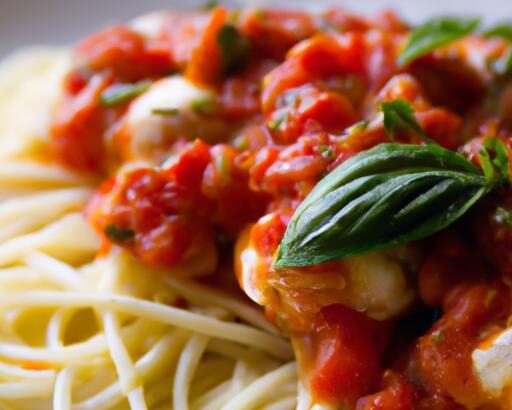 Fusion Feast: Rice Noodles Meet Classic Italian Marinara