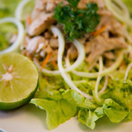 Zesty Thai Larb Gai: Spicy Chicken Salad in Lettuce Cups