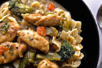 Cozy Up with Classic Homemade Chicken and Noodles Delight
