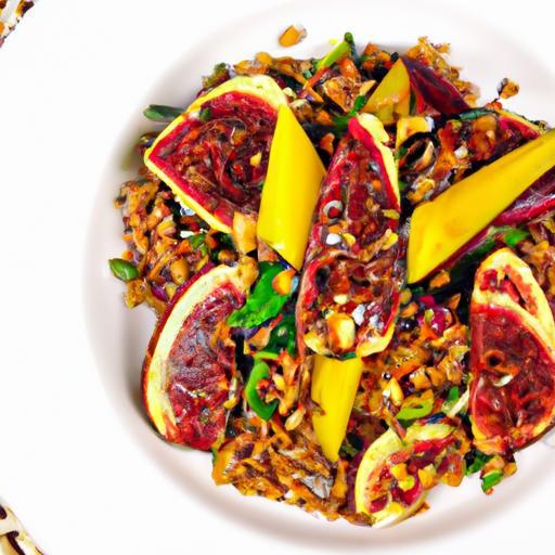 Wholesome Farro & Fig Salad with Zesty Balsamic Vinaigrette