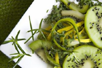 Refreshing Cucumber and Kiwi Salad with Zesty Lime Twist