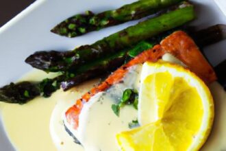 Delicate Poached Salmon Meets Classic Béarnaise Bliss
