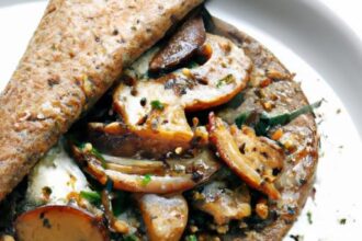 Savory Buckwheat Galettes Filled with Earthy Mushroom Magic
