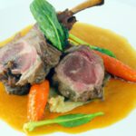 Savory Braised Lamb Neck Paired with Silky Carrot Purée
