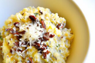 Wholesome Millet Porridge with Parmesan and Pepper Twist