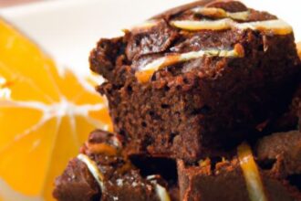 Zesty Grand Marnier-Inspired Orange Liqueur Brownies Delight