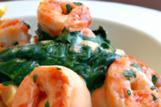 Shrimp & Spinach Pasta Rolls in Roasted Red Pepper Cream