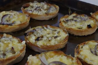 Savory Bliss: Crafting Caramelized Onion & Goat Cheese Tartlets