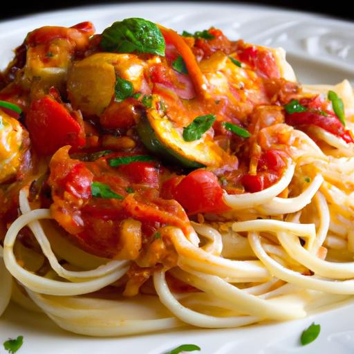 fusion Feast: Rice Noodles Meet Classic Italian Marinara