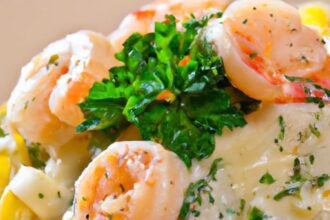 Creamy Shrimp Fettuccine Alfredo: A Seafood Pasta Delight