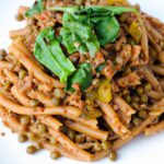 Hearty Vegan Lentil Bolognese with Nutty Whole Grain Pasta