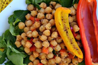 Wholesome Millet Salad with Grilled Peppers & Chickpeas