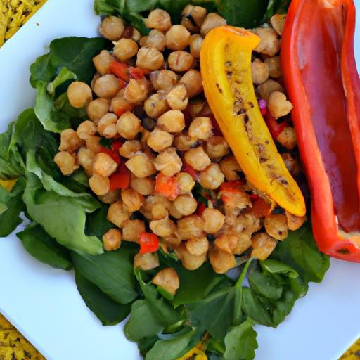 Wholesome Millet Salad with Grilled Peppers & Chickpeas