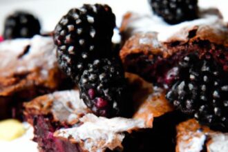 Decadent Blackberry Almond Brownies: A Nutty Berry Delight