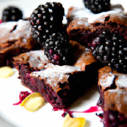 Decadent Blackberry Almond Brownies: A Nutty Berry Delight